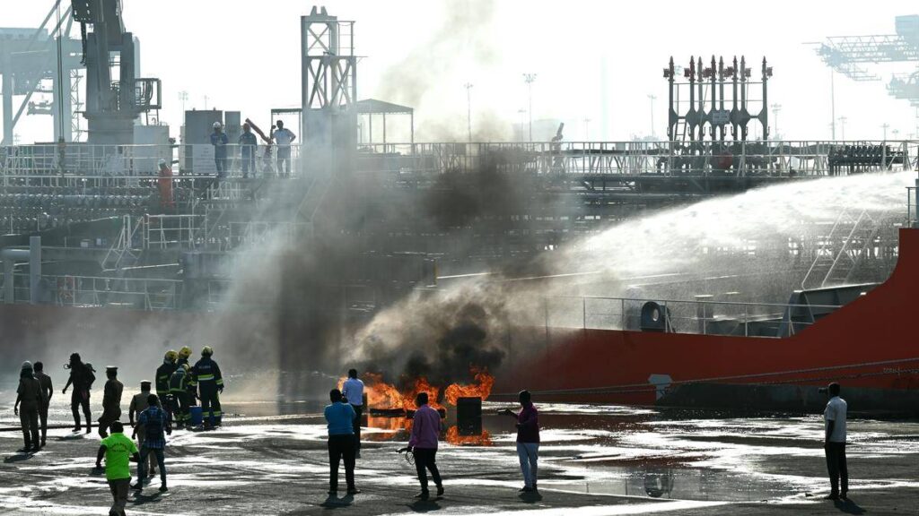 Civic preparedness security drill conducted at V.O.C Port