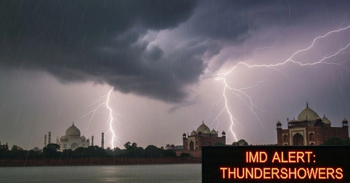 आगरा का मौसम पलटने वाला है गरज के साथ बौछार के आसार, IMD अलर्ट में 2025