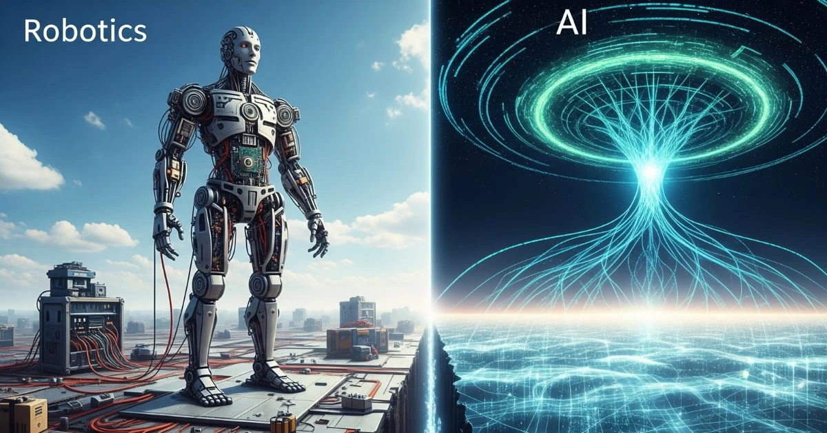 Difference between Robotics and AI: आसान भाषा में पूरी जानकारी 2025