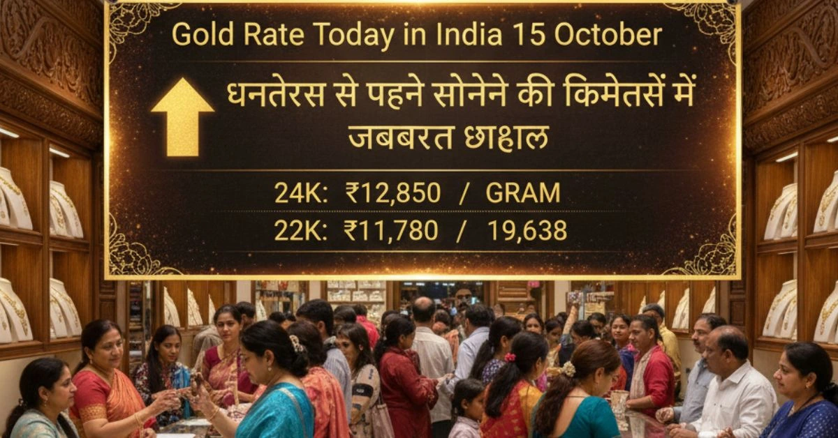 Gold Rate Today in India 15 October
