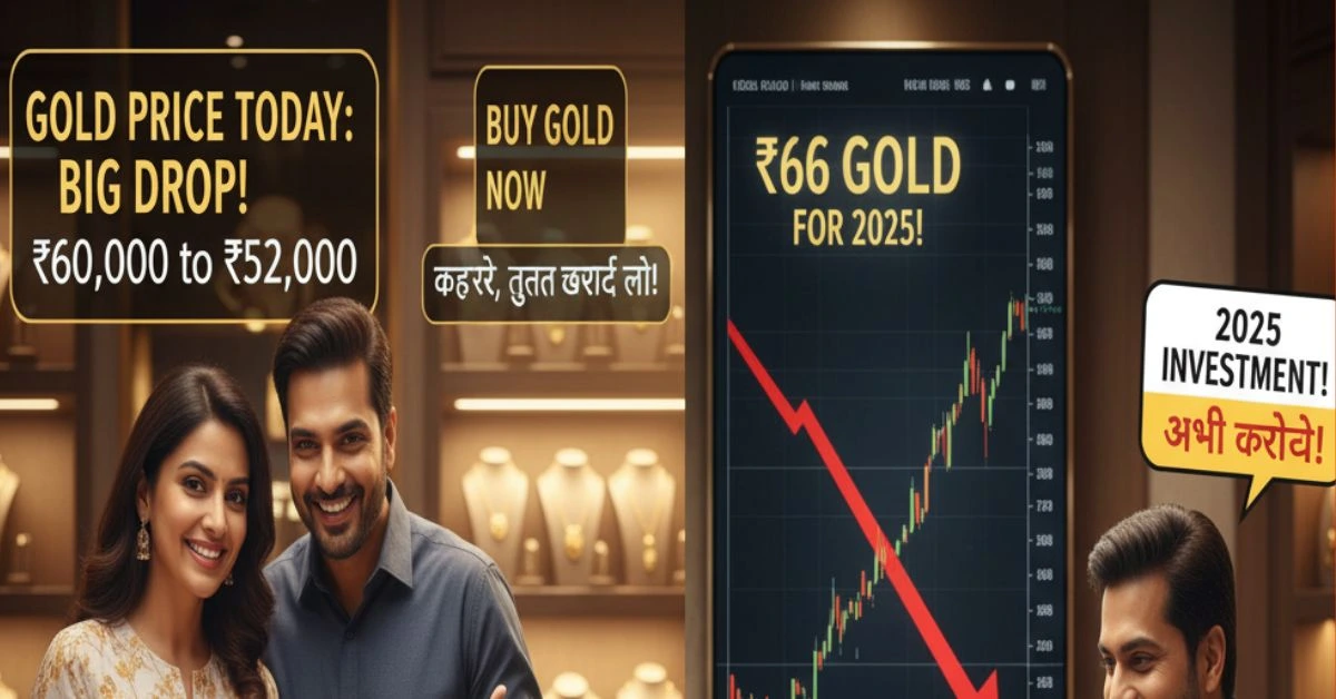 Gold price drop announcement and investment