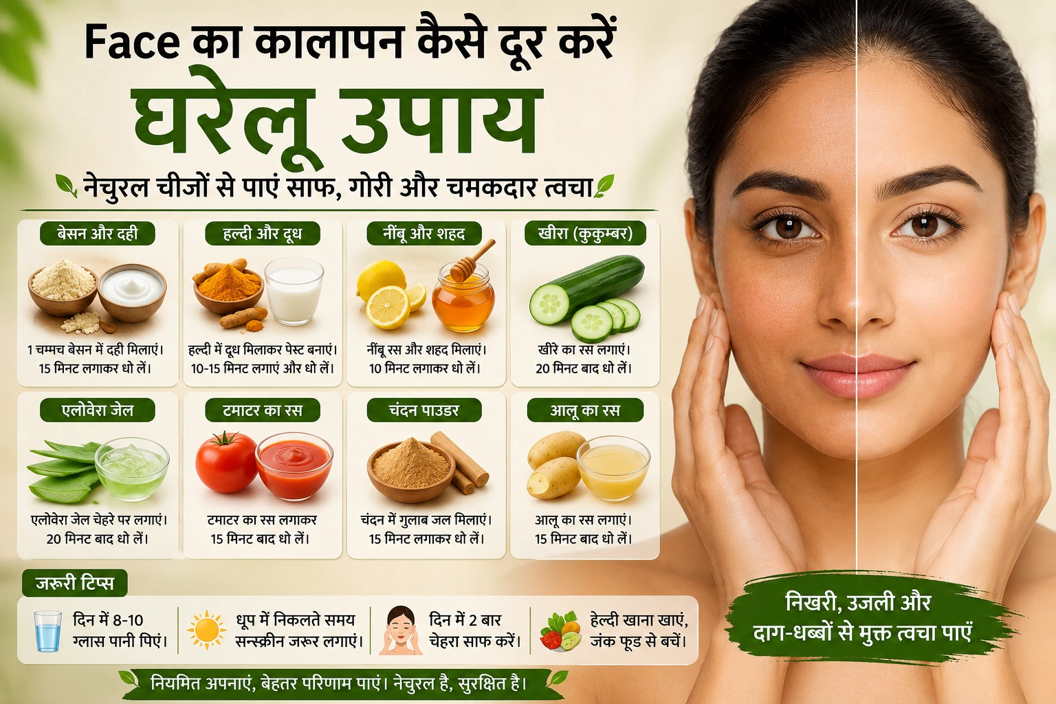 face ka kalapan kaise dur kare gharelu upay